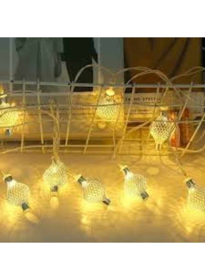 LED decorative lights with copper ball design, approx. 3.5 m length, 8 bulbs (H). - Image 4